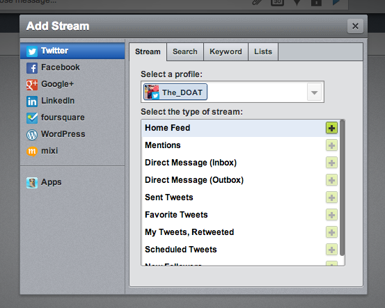 This is what your dashboard looks like when you first set up.