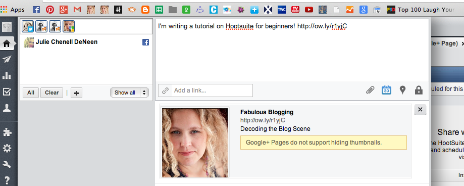 adding multiple networks to the same status update!