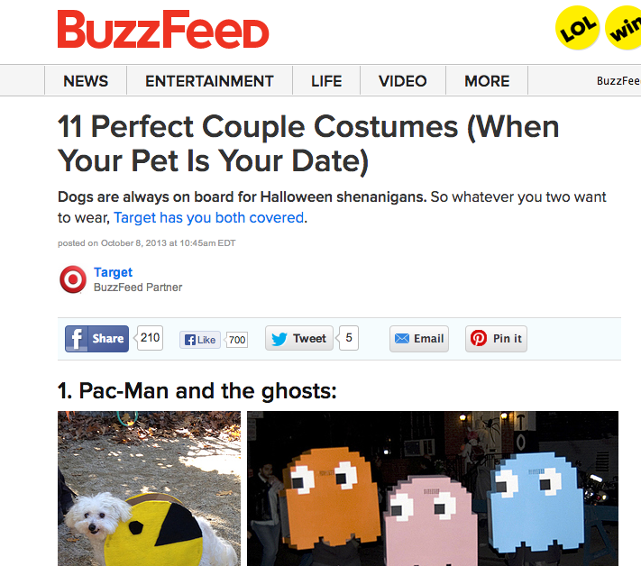 Buzzfeed has PERFECTED the list blog post.